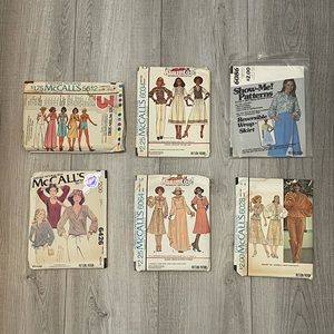 Vintage Pattern Package of 6